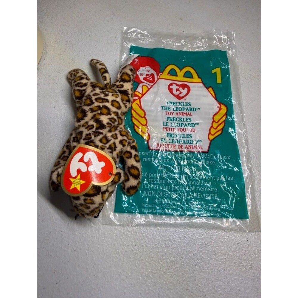 Ty Teenie Beanie Babies Freckles Leopard McDonalds OG 7138